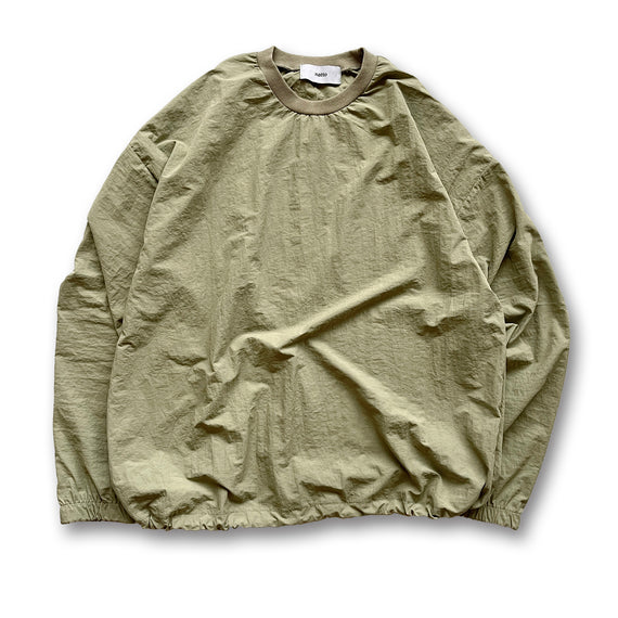 compact nylon pullover / light green