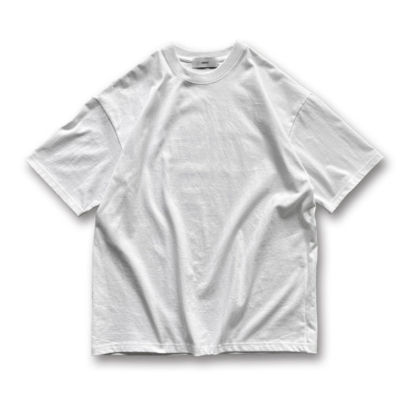 premium heavy weight over size tee / white