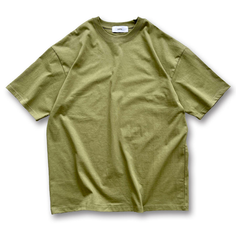 premium heavy weight over size tee / oliveディティール画像