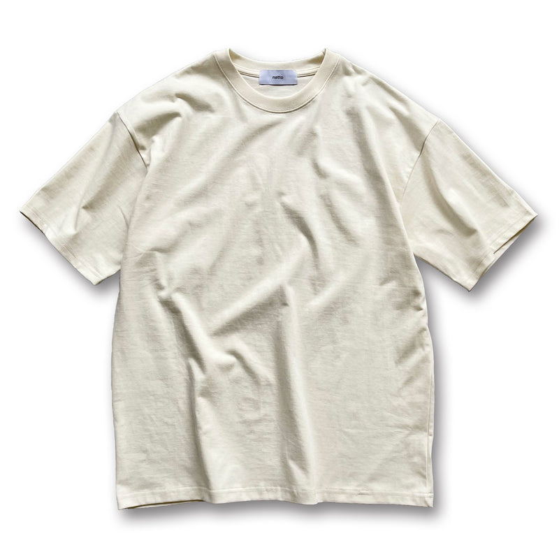 premium heavy weight over size tee / ivoryディティール画像