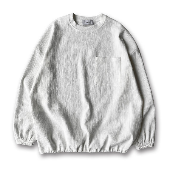 premium slab pullover / ivory