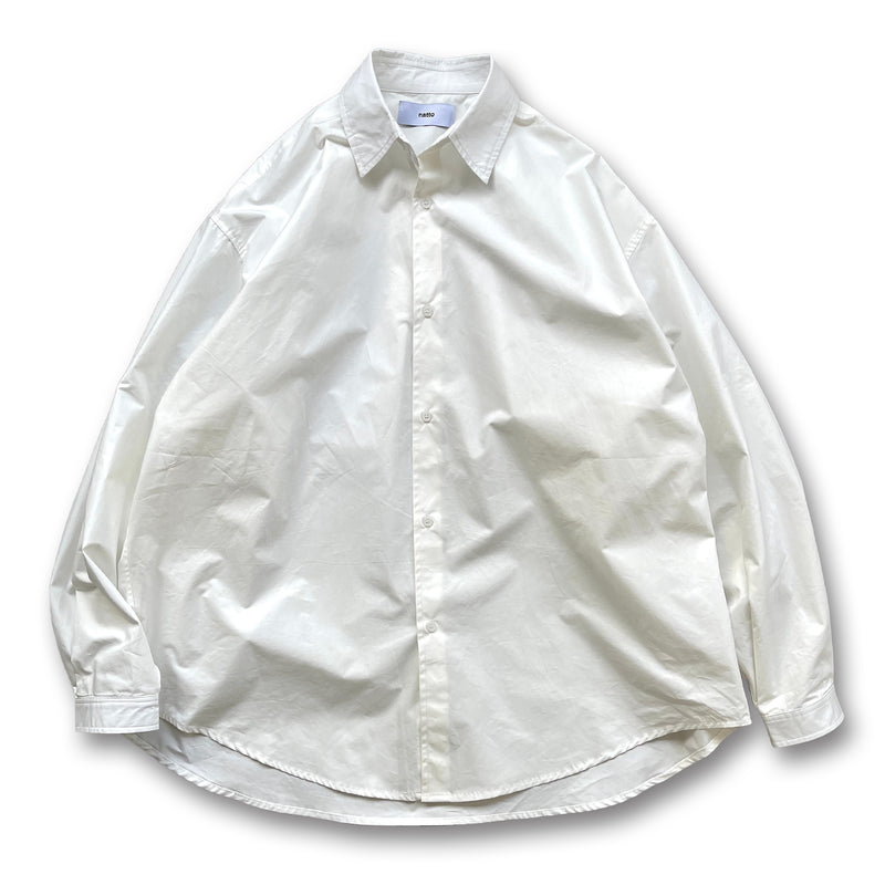 【SAMPLE】loose silhouette standard shirt / ivoryディティール画像