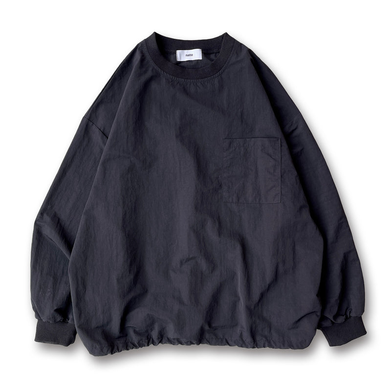 premium nylon pullover / blackディティール画像