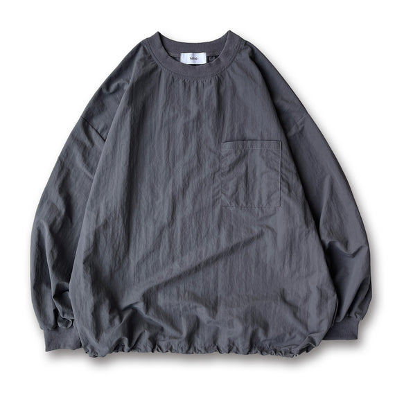 premium nylon pullover / charcoal