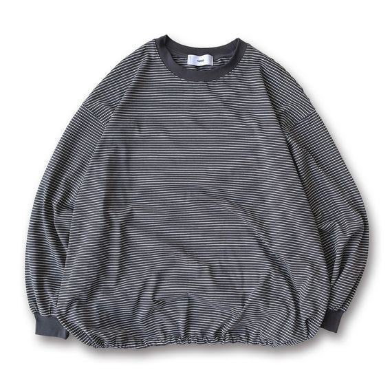 loose silhouette long sleeve / charcoal