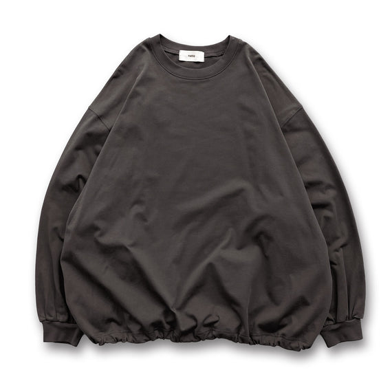 loose silhouette balloon long sleeve / charcoal