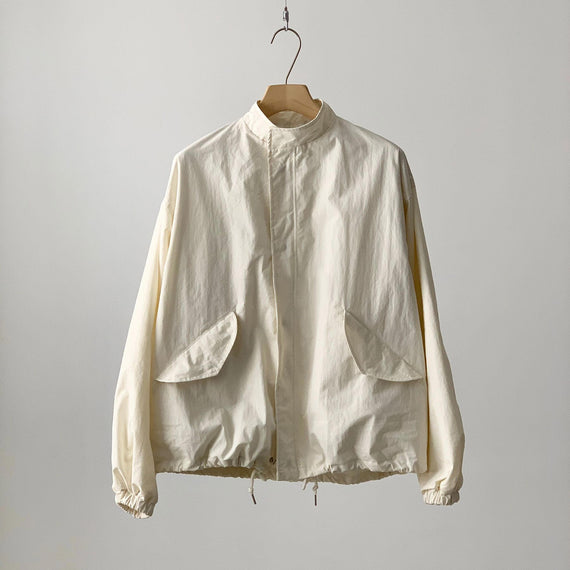 high quality wide silhouette blouson / ivory