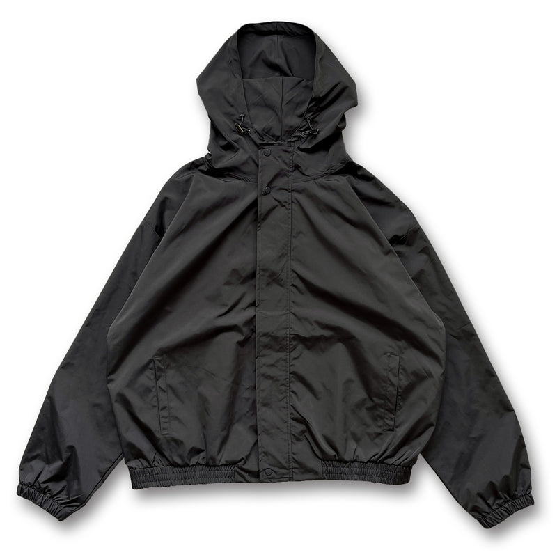 loose silhouette nylon mountain parker / blackディティール画像
