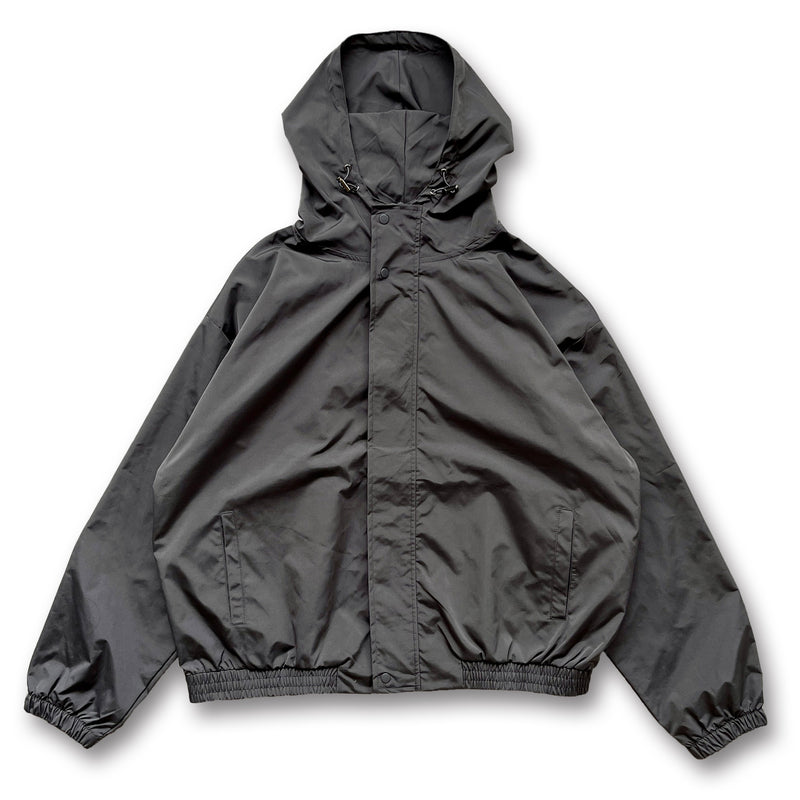 loose silhouette nylon mountain parker / charcoalディティール画像