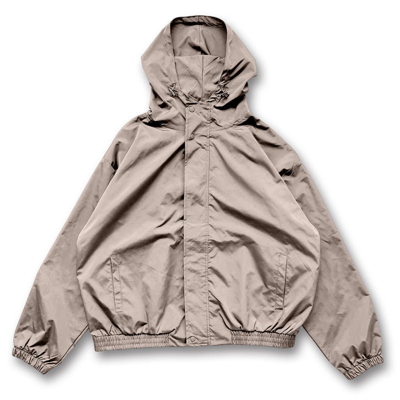 loose silhouette nylon mountain parker / beigeディティール画像