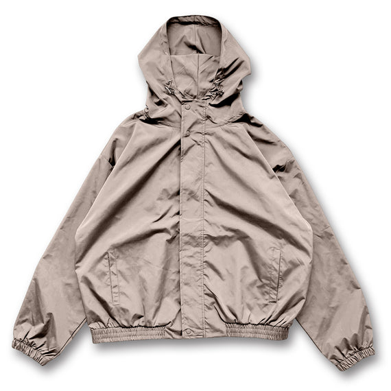 loose silhouette nylon mountain parker / beige