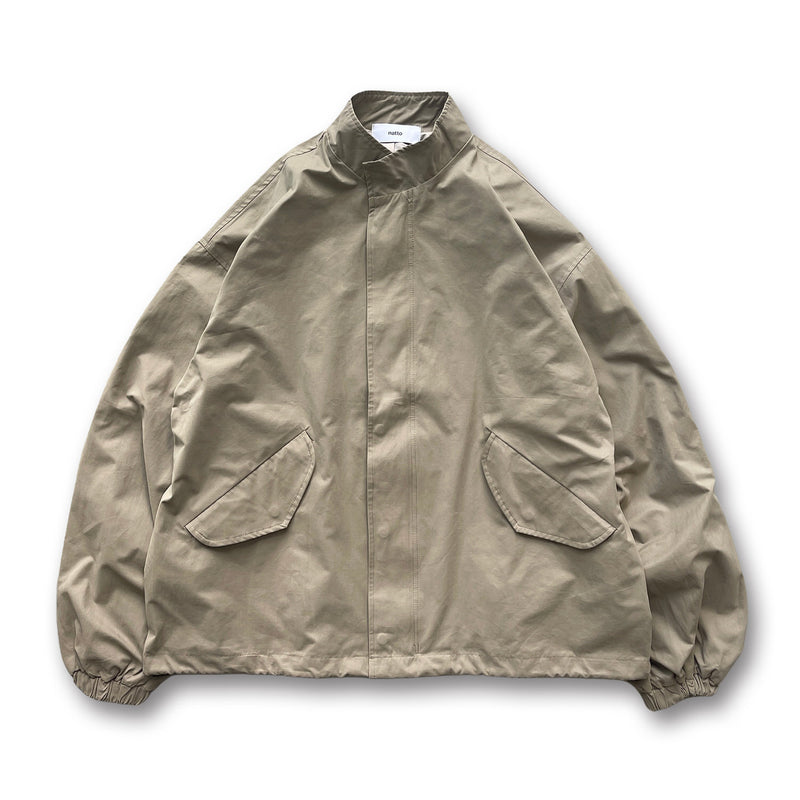 high quality wide silhouette blouson / khakiディティール画像