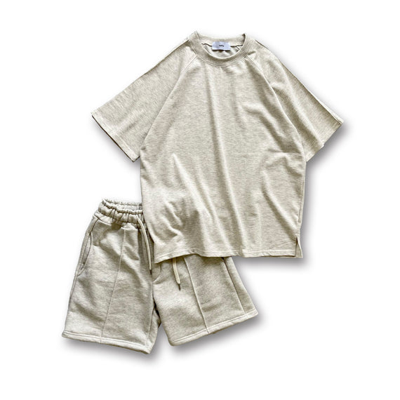relax sweat set up / beige