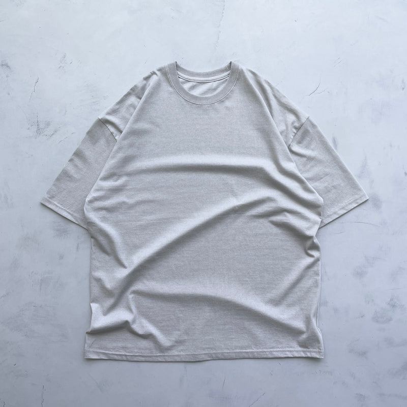 【SAMPLE】vintage like rough tee / light grayディティール画像