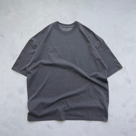 【SAMPLE】vintage like rough tee / charcoal
