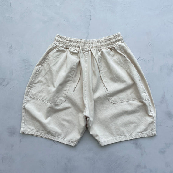【SAMPLE】loose silhouette balloon shorts / light beige