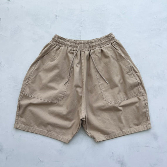 【SAMPLE】loose silhouette balloon shorts / beige