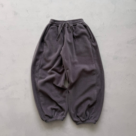 【SAMPLE】loose silhouette fleece pants / gray
