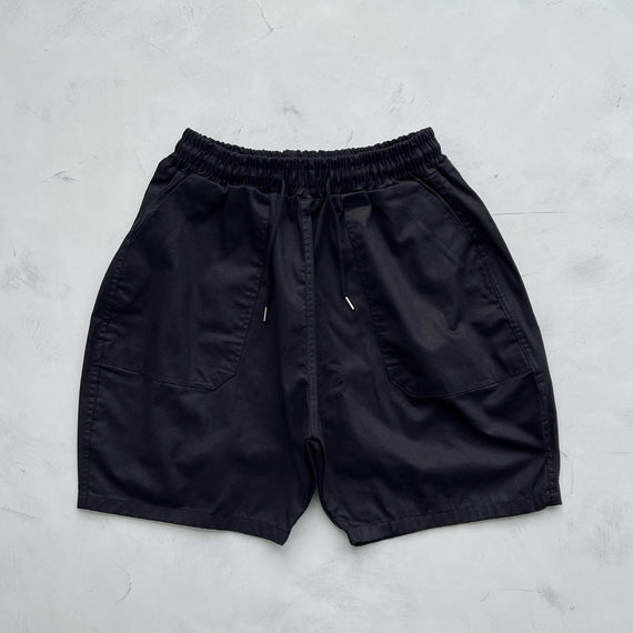 【SAMPLE】loose silhouette balloon shorts / black