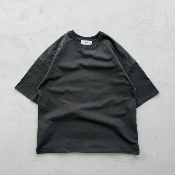 【SAMPLE】basic half sleeve tee / charcoal