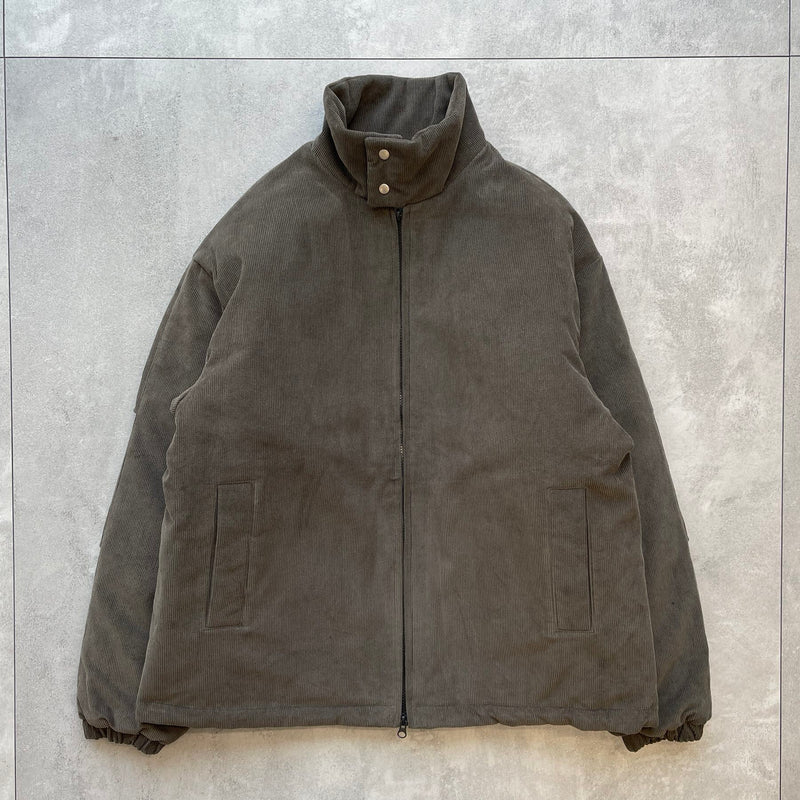 【SAMPLE】corduroy fake down blouson / khakiディティール画像