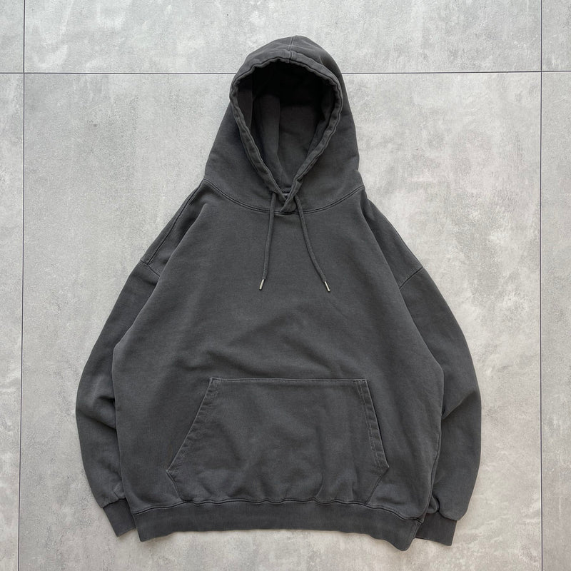 【SAMPLE】vintage like sweat hoodie / charcoalディティール画像