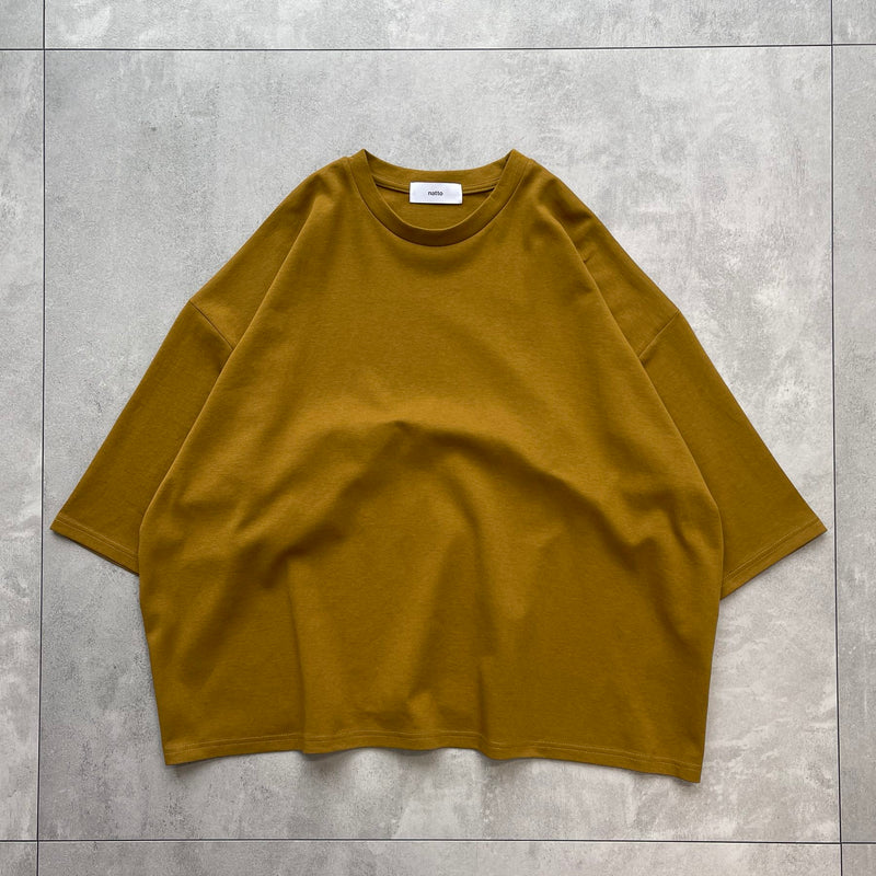 【SAMPLE】loose silhouette basic tee / mustardディティール画像
