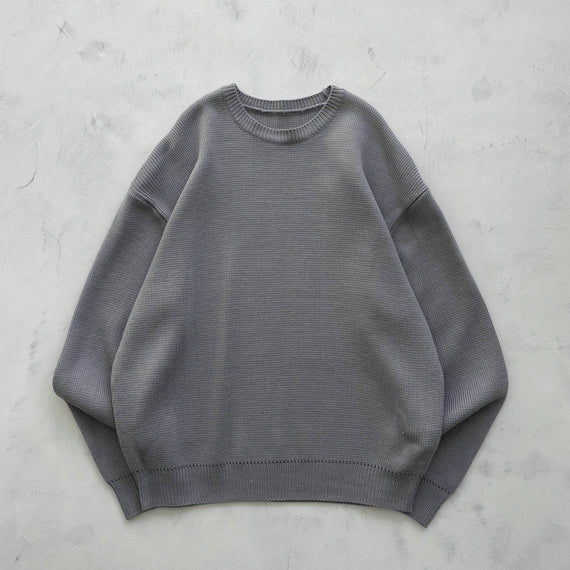 【SAMPLE】basic knit pullover / gray