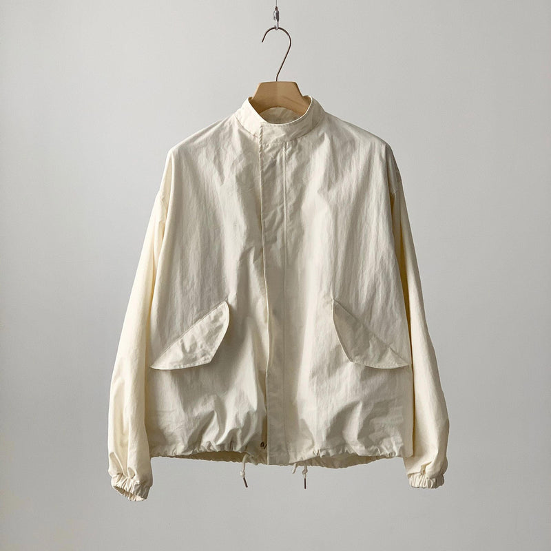 high quality wide silhouette blouson / ivoryディティール画像
