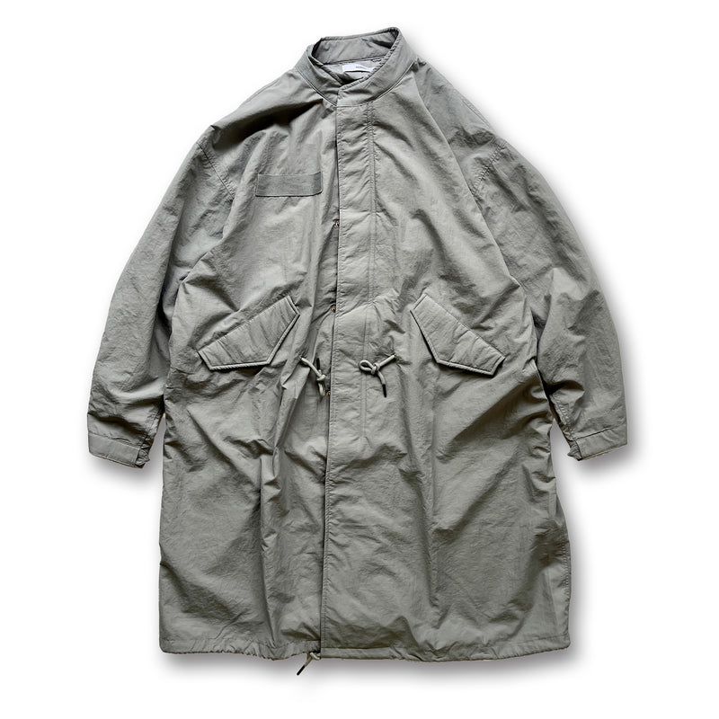 loose silhouette military mods coat / grayディティール画像