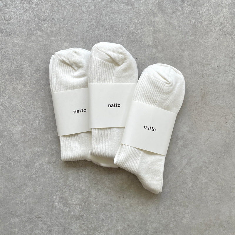 holiday socks 3 pack / whiteディティール画像