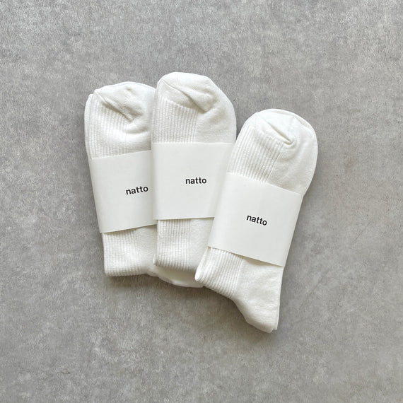 holiday socks 3 pack / white