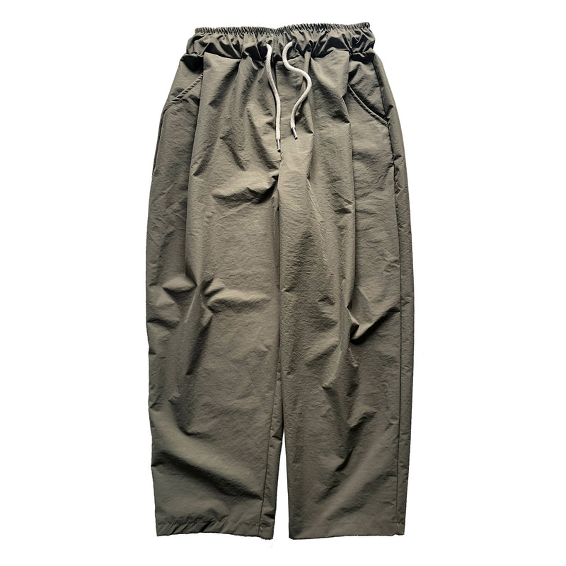 【SAMPLE】tuck wide pants / oliveディティール画像