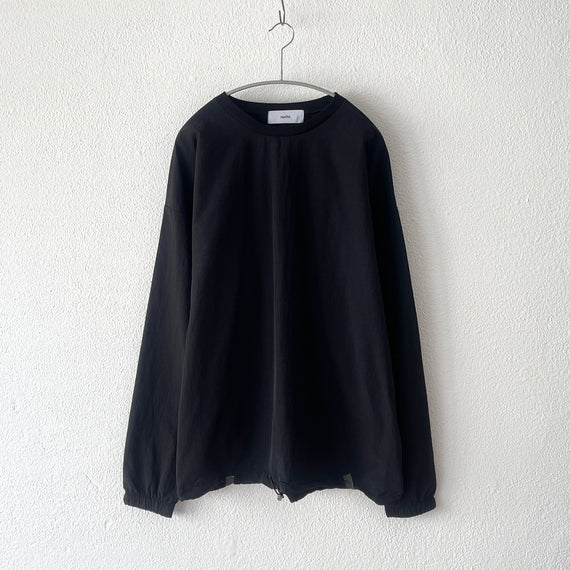 【SAMPLE】compact nylon pullover / black