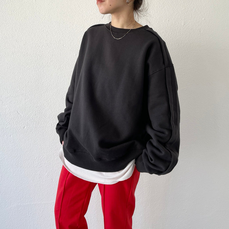 crew neck rough sweat / charcoal（クルーネック ラフスウェット ...