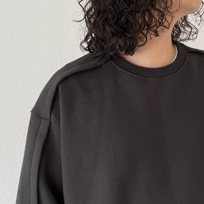 crew neck rough sweat / charcoal（クルーネック ラフスウェット ...