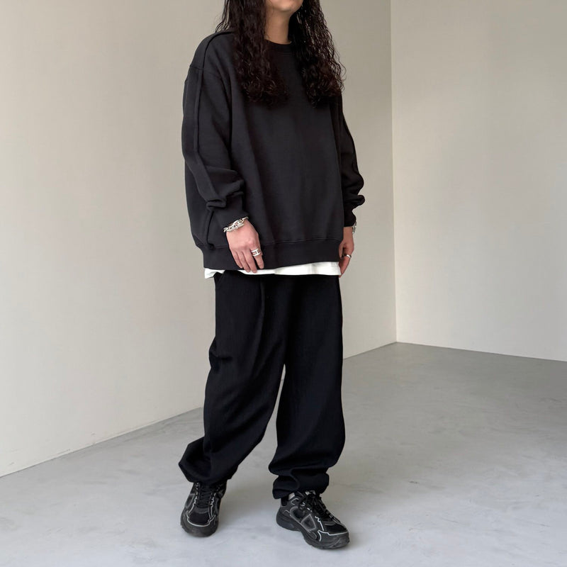 能代工業　スウェット crew neck rough sweat / charcoal（クルーネック ラフスウェット