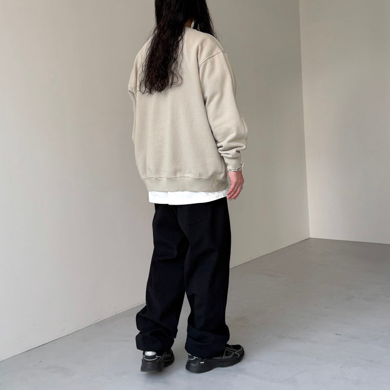 crew neck rough sweat / sand beige（クルーネック ラフスウェット 