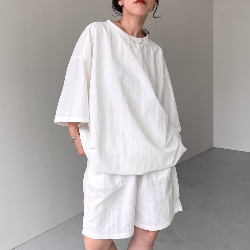美品　natto セットアップ premium nylon setup / ivory（プレミアムナイロンセットアップ