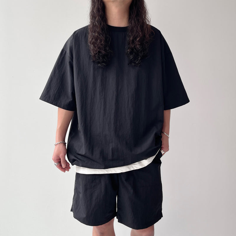 Nilos セットアップ premium nylon setup / black（プレミアムナイロンセットアップ