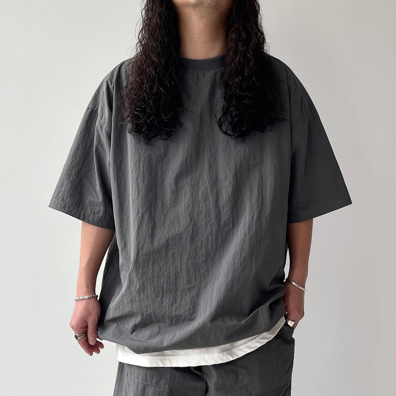 premium nylon setup / beige（プレミアムナイロンセットアップ