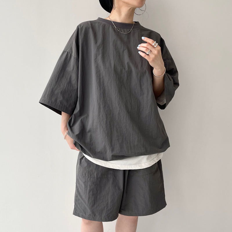 natto セットアップ premium nylon setup / charcoal（プレミアムナイロン