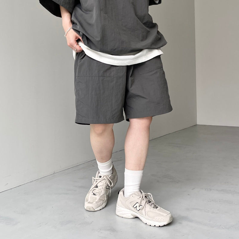 premium nylon setup / charcoal（プレミアムナイロンセットアップ