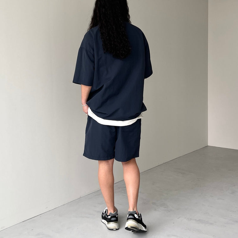 premium nylon setup / navy（プレミアムナイロンセットアップ