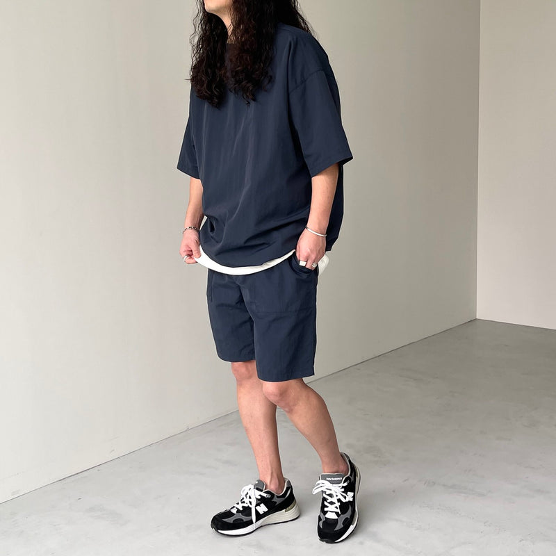 premium nylon setup / navy（プレミアムナイロンセットアップ