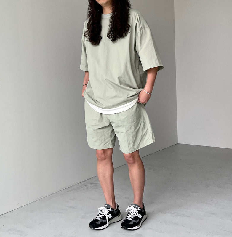 premium nylon setup / light green（プレミアムナイロンセットアップ