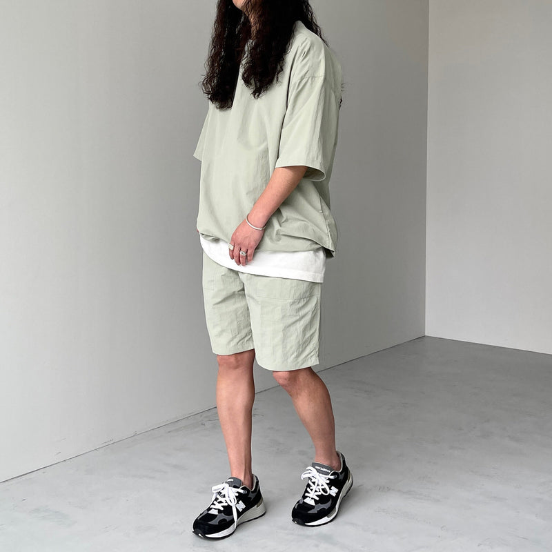 美品　natto セットアップ premium nylon setup / black（プレミアムナイロンセットアップ