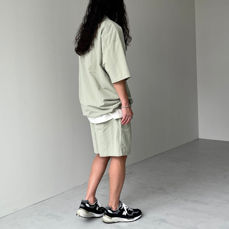 美品【セットアップ】Acy セットアップ　アノラック　ナイロンパンツ UNIT（NIXON） パンツ 「UNIIT/ユニット」撥水 ビッグシルエット