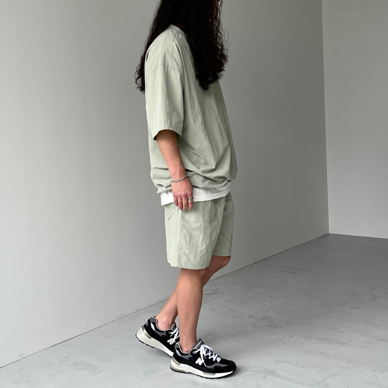 premium nylon setup / light green（プレミアムナイロンセットアップ