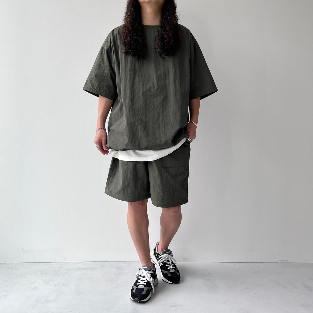 premium nylon setup / olive（プレミアムナイロンセットアップ